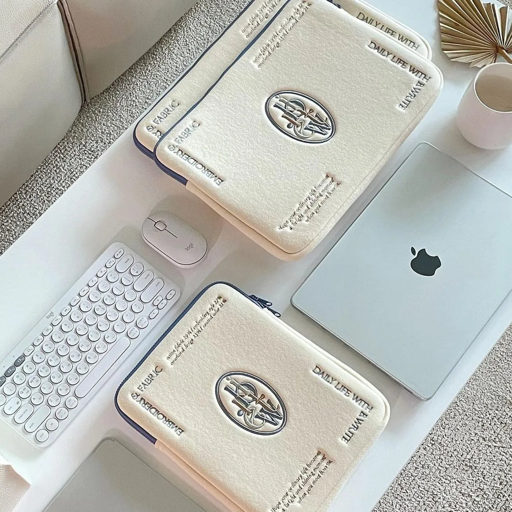 Laptop-Hülle – Minimalistisches Polyester – 13-16 Zoll