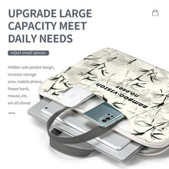 Laptop Tasche aus PU-Leder mit Graffiti-Muster, Grösse: 13-17 Zoll