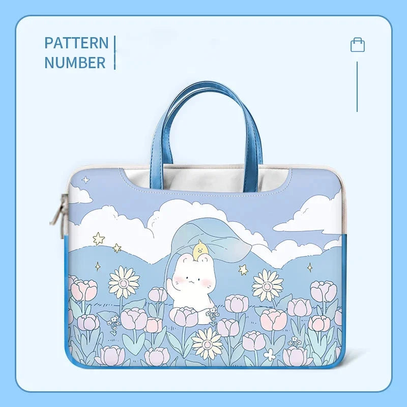 Wasserdichte Laptop-Tasche aus PU, Farbe BN-0676, Grösse 14 Zoll