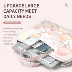 Multifunktionale wasserdichte Laptop-Tasche aus PU in Farbe BN-0676, 14 Zoll