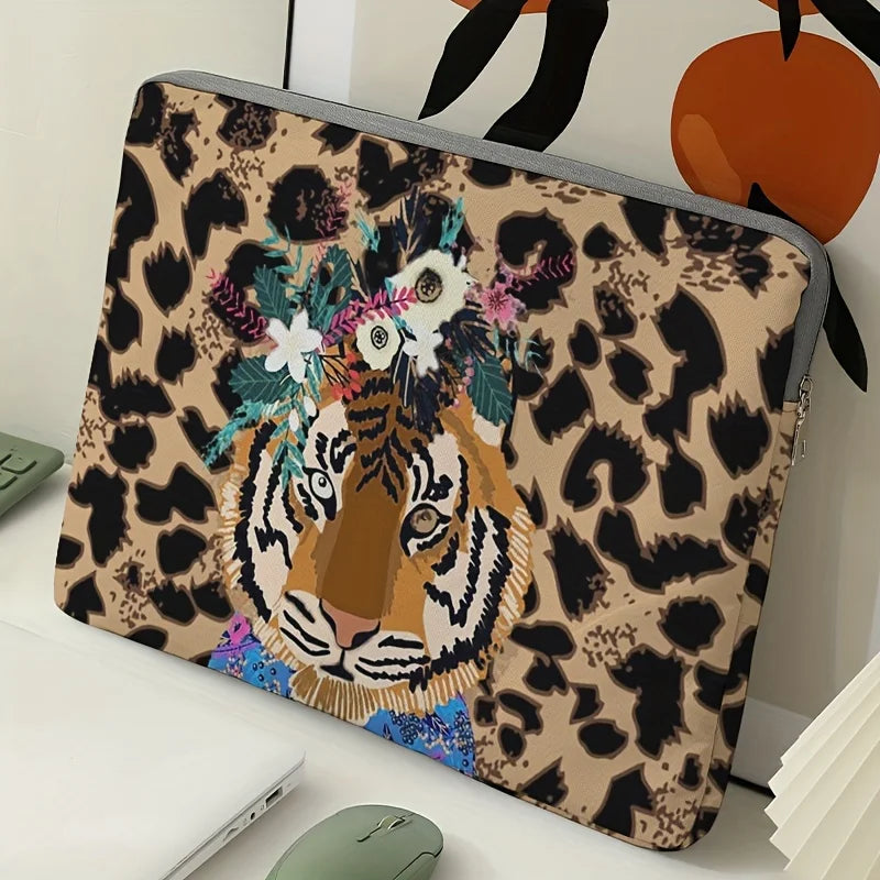 Laptop-Tasche - Stilvolles Tiger-Muster - 14 Zoll