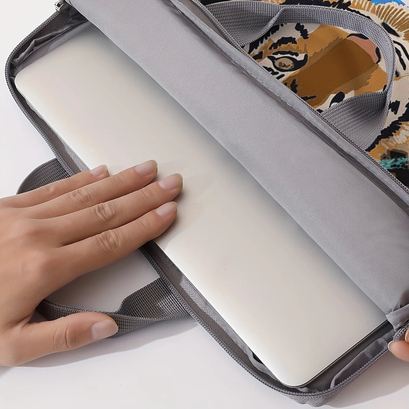 Laptop-Tasche - Stilvolles Tiger-Muster - 14 Zoll