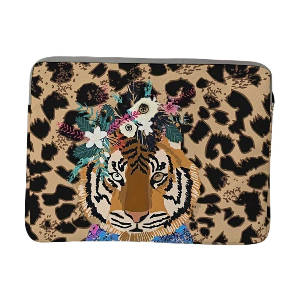 Laptop-Tasche - Stilvolles Tiger-Muster - 14 Zoll