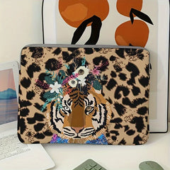 Laptop-Tasche - Stilvolles Tiger-Muster - 14 Zoll