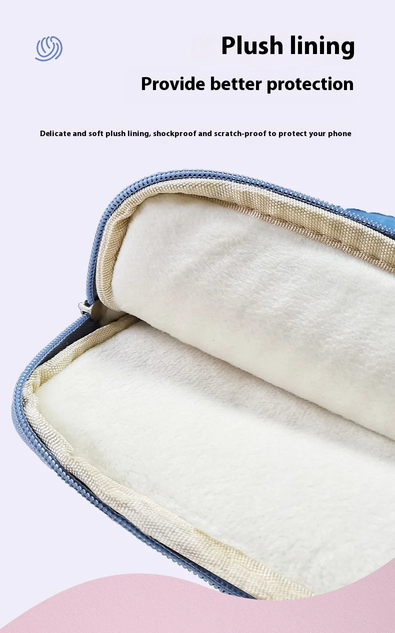 Laptophülle – Denim-Schleifendesign – 13-16 Zoll