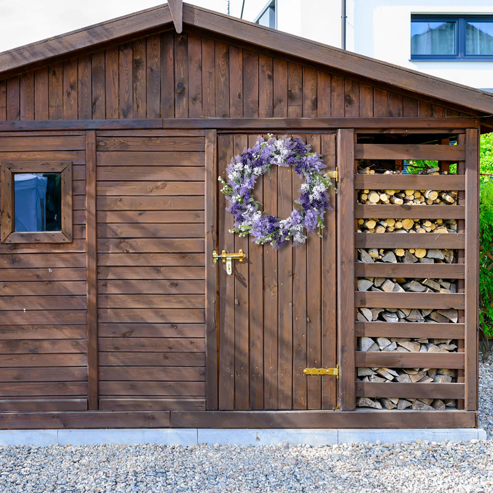 Lavendelkranz – Rattan & Seide – 40cm Innen Deko