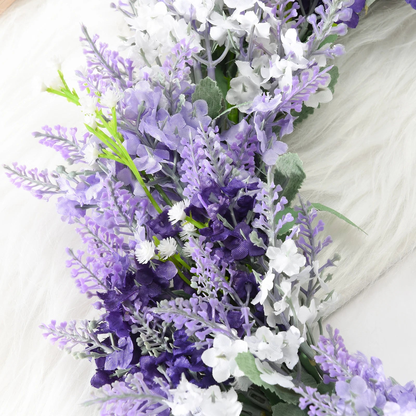 Lavendelkranz – Rattan & Seide – 40cm Innen Deko