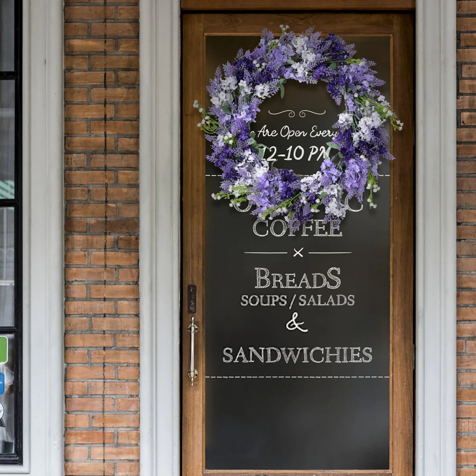 Lavendelkranz – Rattan & Seide – 40cm Innen Deko