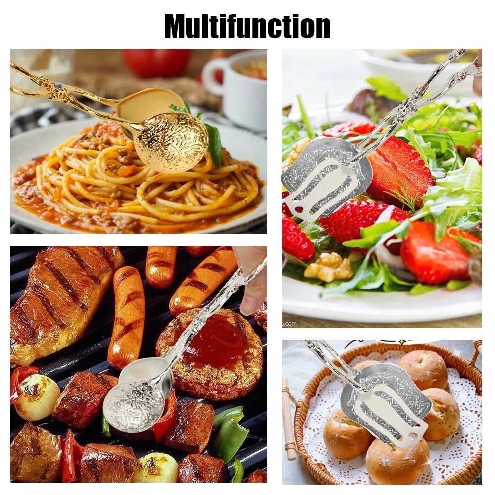 Lebensmittelzange – Vintage-Zinklegierung – Buffet-Essential