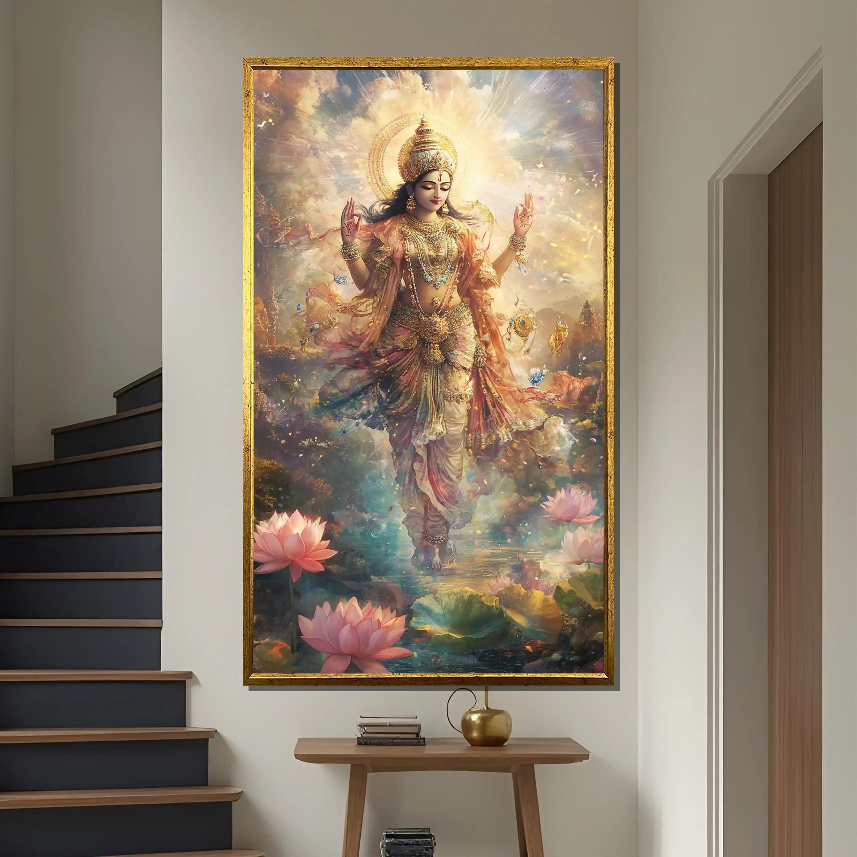 Morderne Leinwanddrucke auf hochwertiger Leinwand 50x70 cm, gewählt in leuchtender Farbe, vertikales rechteck, ungerahmt