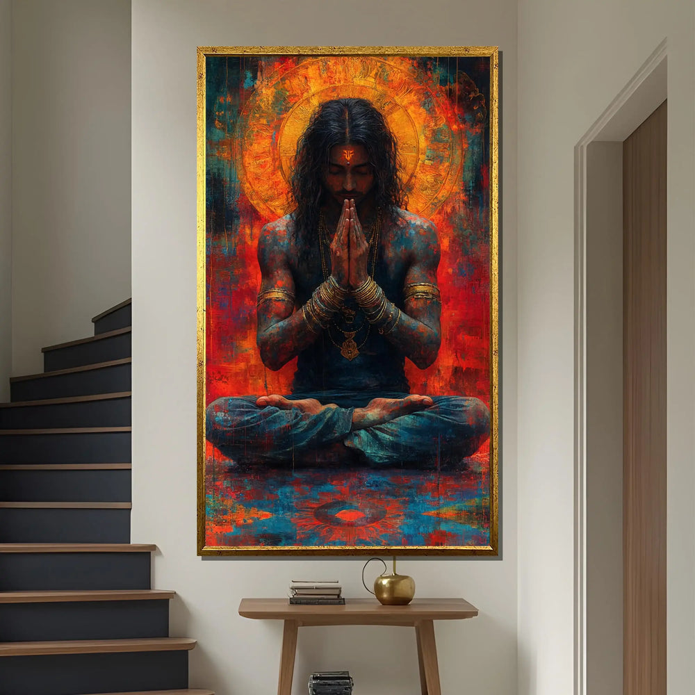 modernes ungerahmtes Leinwandbild mit spiritueller Kunst, Farbe: CJ56756, Grösse: 50x70 cm vertikales Rechteck
