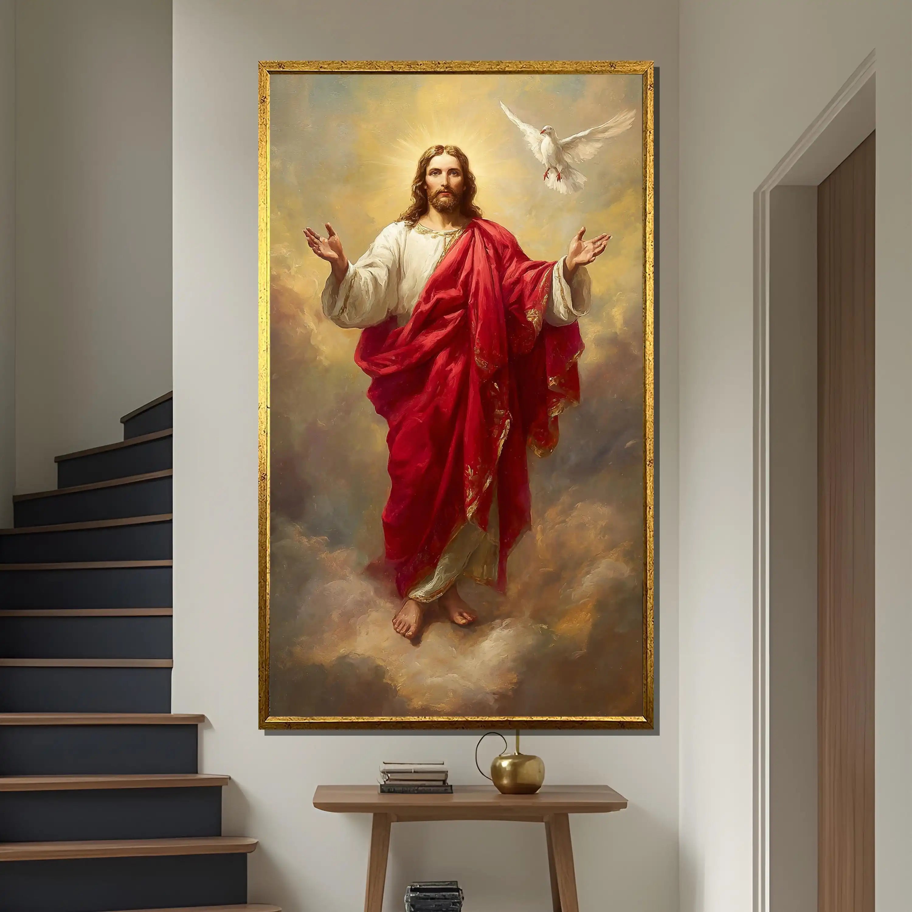 Modernes ungerahmtes Leinwandbild, Wasserfeste Tinte, Farbe: CJ56748, Grösse: 50x70 cm, vertikal im modernen Stil