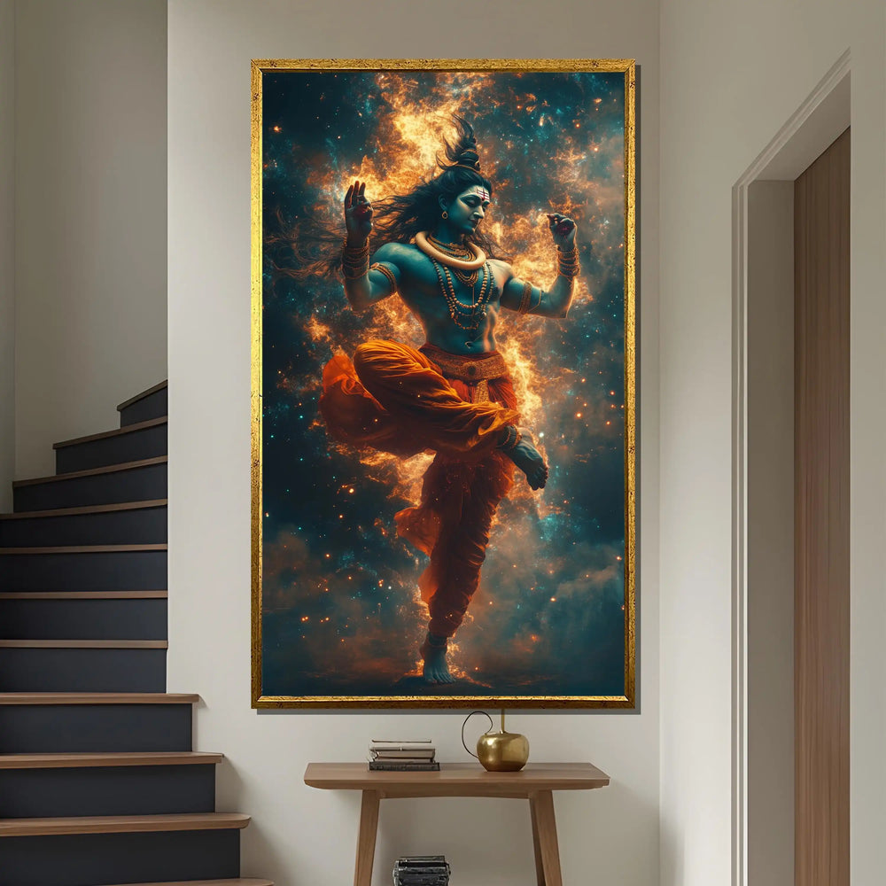 Modernes ungahmes leinwandbild aus wasserdichter tinte, vertikales rechteck 50x70 cm, farbe CJ56756