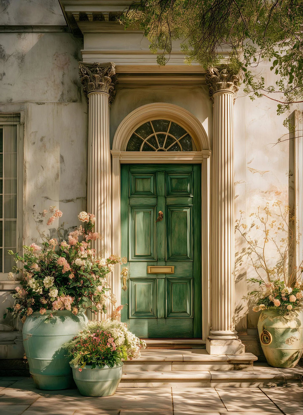 Moderner Leinwanddruck im Figurenmalerei-Stil, ungerahmt 30x42 cm