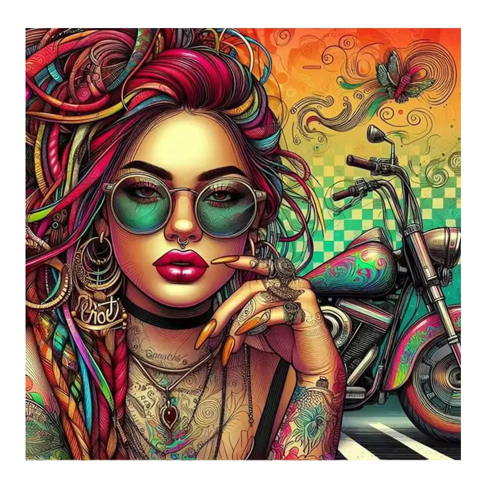 Quadratische Leinwandkunst im amerikanischen Stil auf Baumwolle, Farbe: az469-1, 20x20 cm mit Rahmen