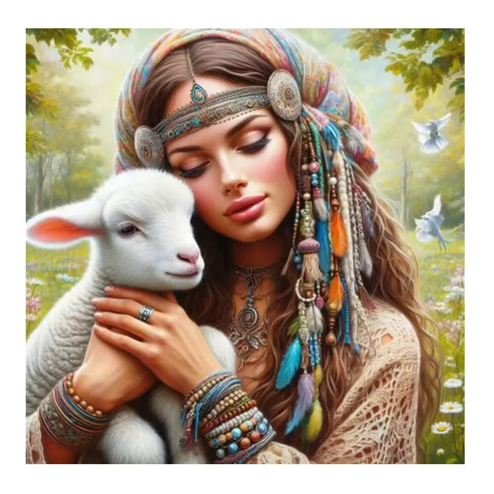 amerikanische leinwandkunst aus baumwolle ohne rahmen in grösse 58x58 cm