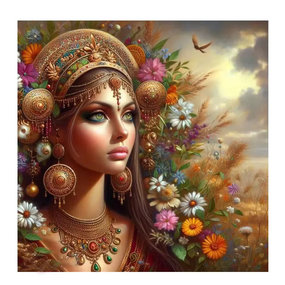 Figurenmalerei auf Baumwollleinwand, Grösse 58x58 cm, amerikanischer Stil, Farbe az469-1