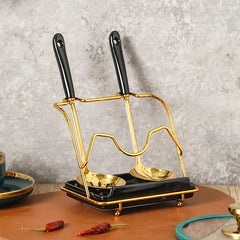 Löffelablage & Deckelhalter – Keramik Weiss 17.5x13x28cm