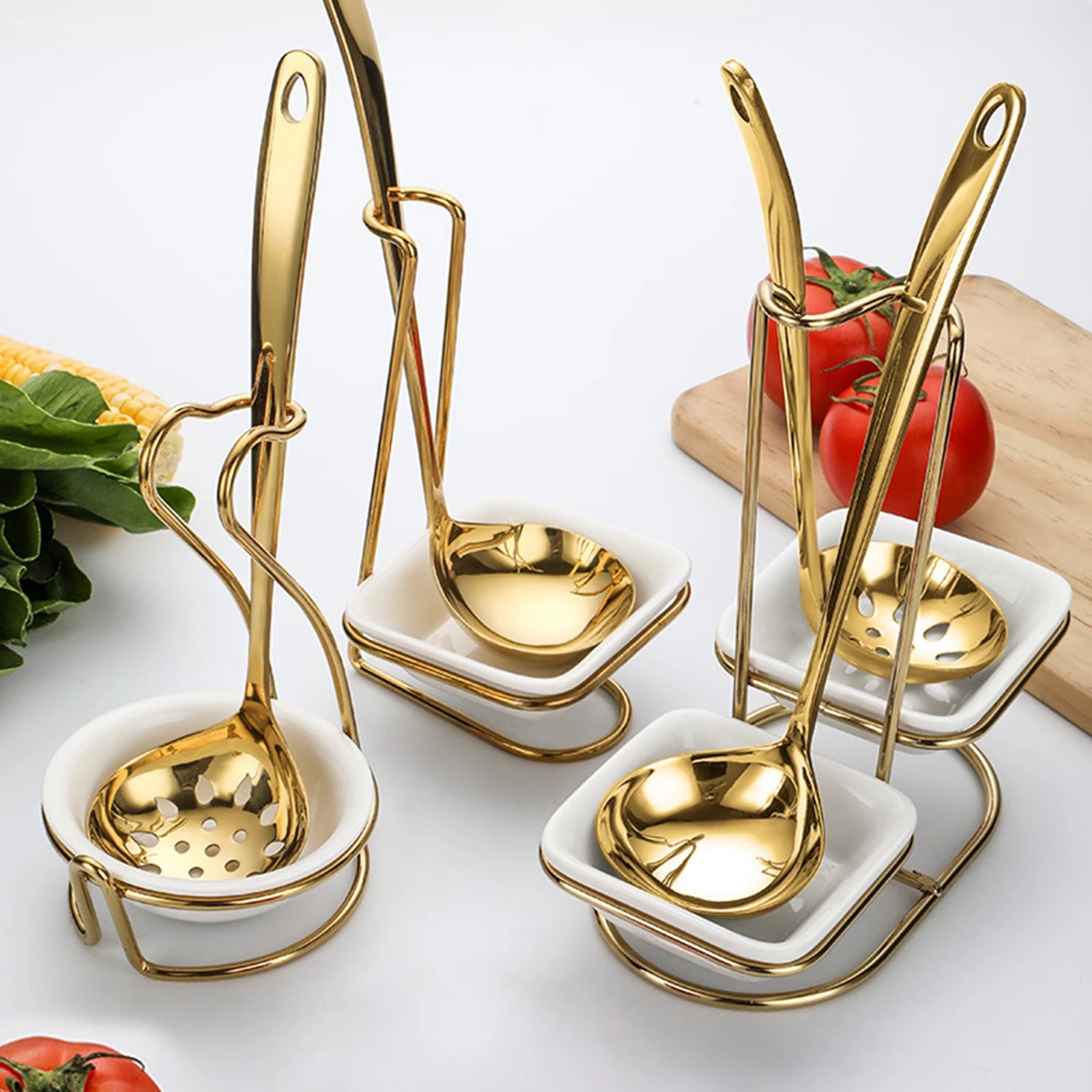 Löffelhalter – Metall-Design – Platzsparendes Küchenwerkzeug