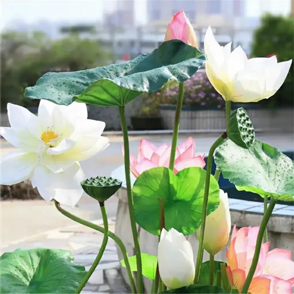Lotus Seidenblume Dekor – 32cm Kunst für Events