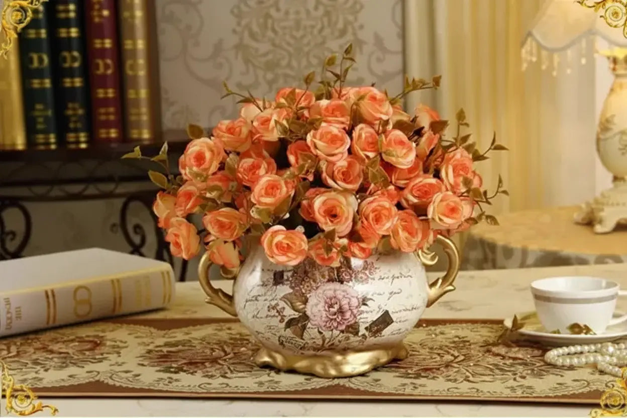 Luxuriöse Keramikvase – Europäischer Stil – Tischvase