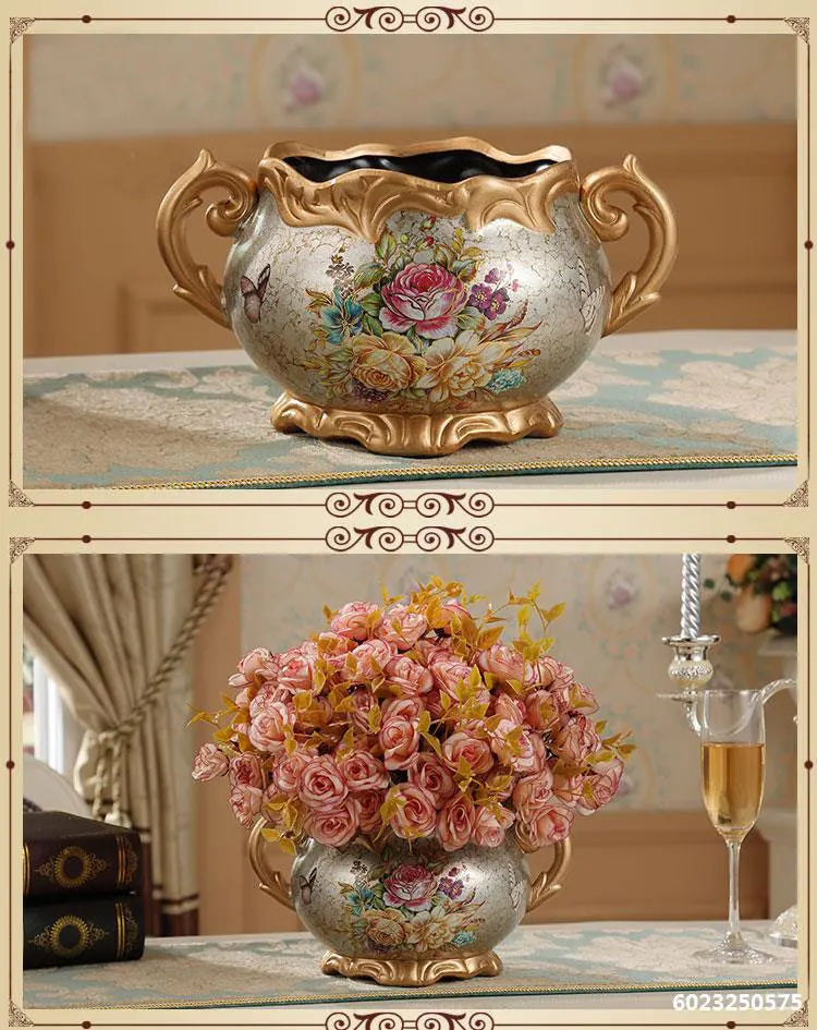 Luxuriöse Keramikvase – Europäischer Stil – Tischvase