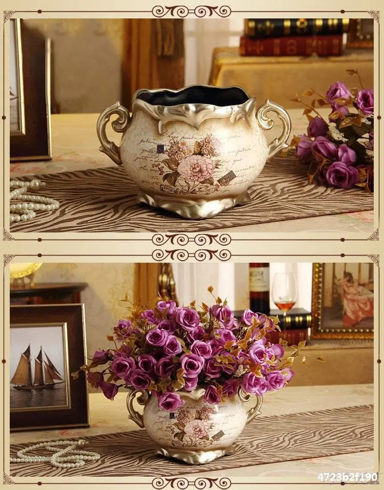 Luxuriöse Keramikvase – Europäischer Stil – Tischvase