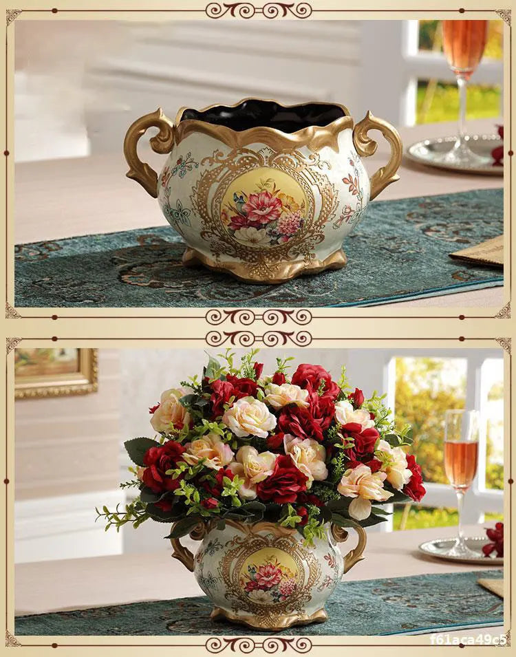 Luxuriöse Keramikvase – Europäischer Stil – Tischvase