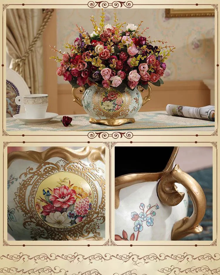 Luxuriöse Keramikvase – Europäischer Stil – Tischvase