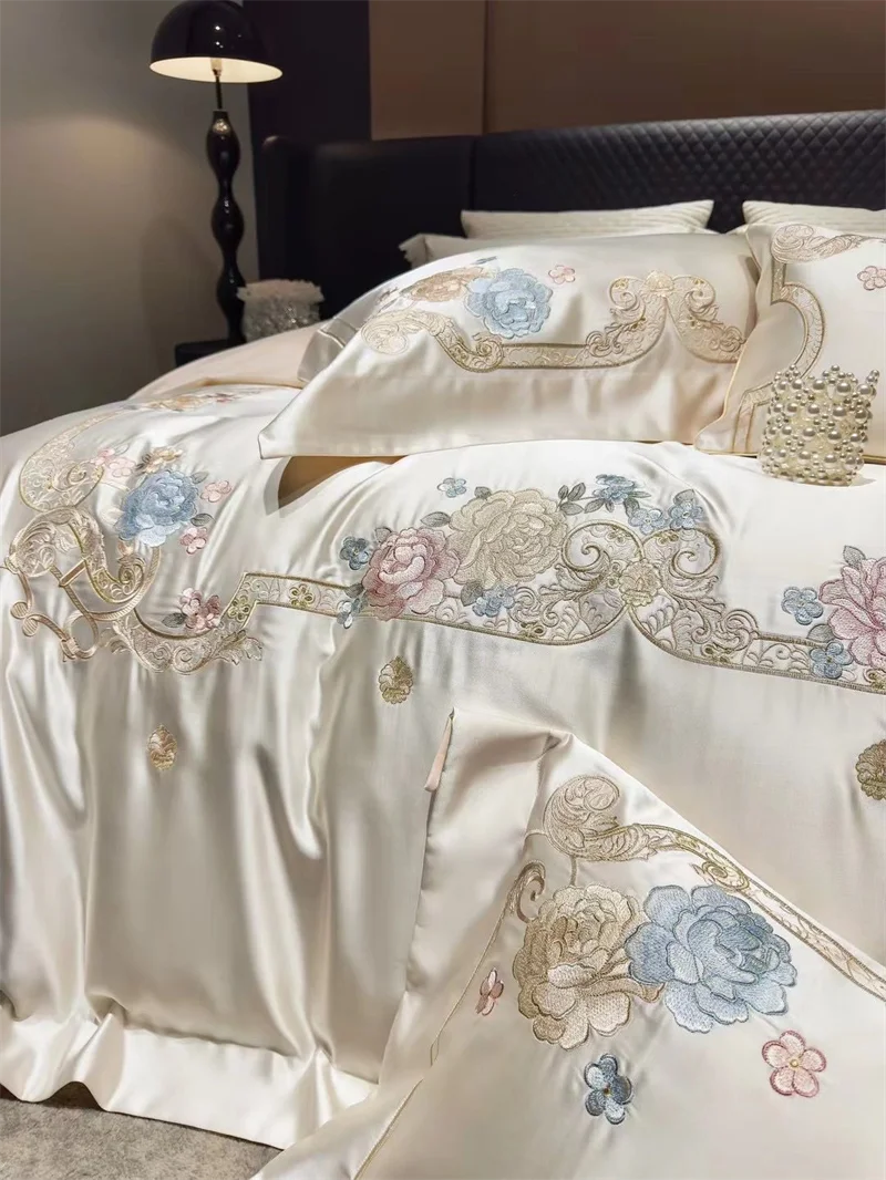 Luxuriöses Damastbettwäsche – Chinesischer Stil 5er Set