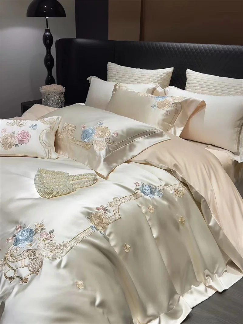 Luxuriöses Damastbettwäsche – Chinesischer Stil 5er Set