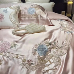 Luxuriöses Damastbettwäsche – Chinesischer Stil 5er Set