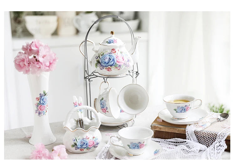 Luxuriöses Teeservice – Britischer Stil Porzellan – Elegantes Design