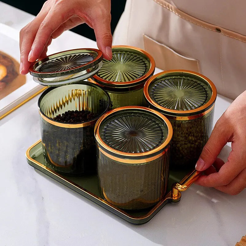 Luxus Gewürzbehälter – Elegantes Küchenlager