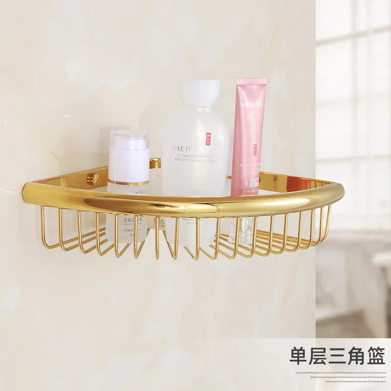 Luxus Gold Messing Badezimmer Set – Wandmontage