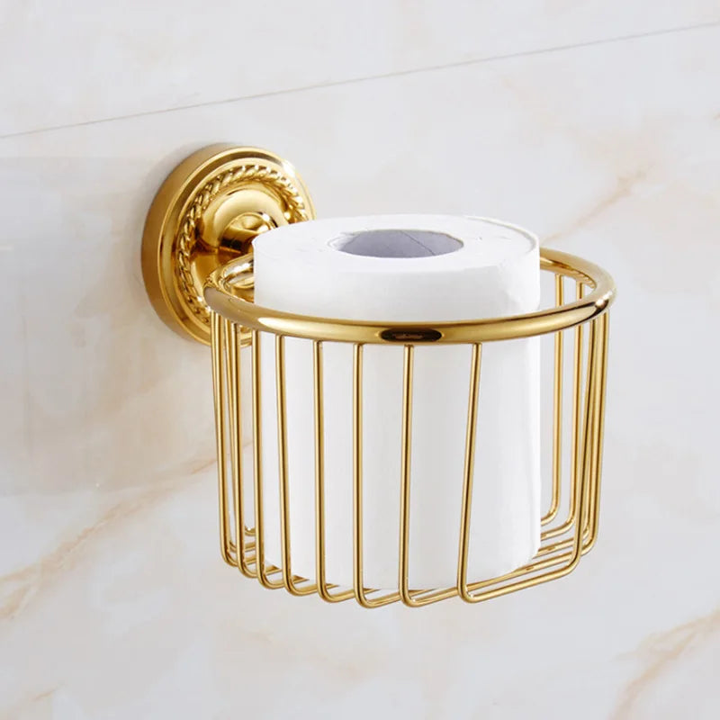 Luxus Gold Messing Badezimmer Set – Wandmontage