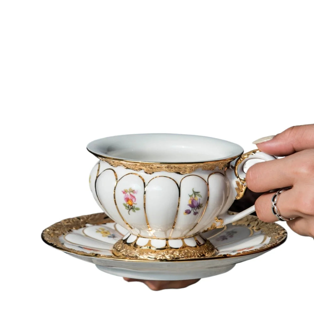 Luxus Keramik Tasse – Europäisches Design – 225ML/110ML