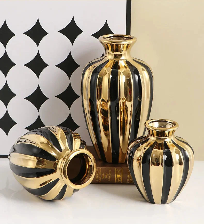 weisse Luxus-Keramikvase, modern, für Wohnzimmer, Grösse S, M, L