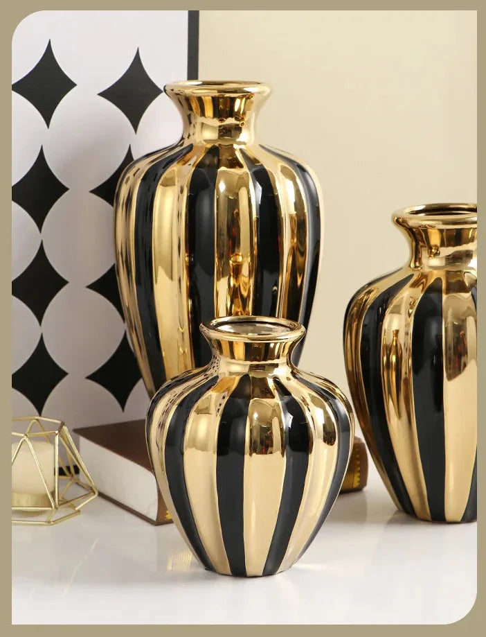 weisse keramikvase im eleganten design für wohnzimmer, grösse l