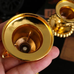 Luxus-Kerzenständer – Vintage-Legierung – Wohnbereich