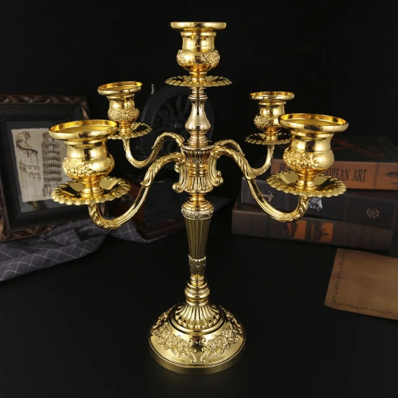 Luxus-Kerzenständer – Vintage-Legierung – Wohnbereich