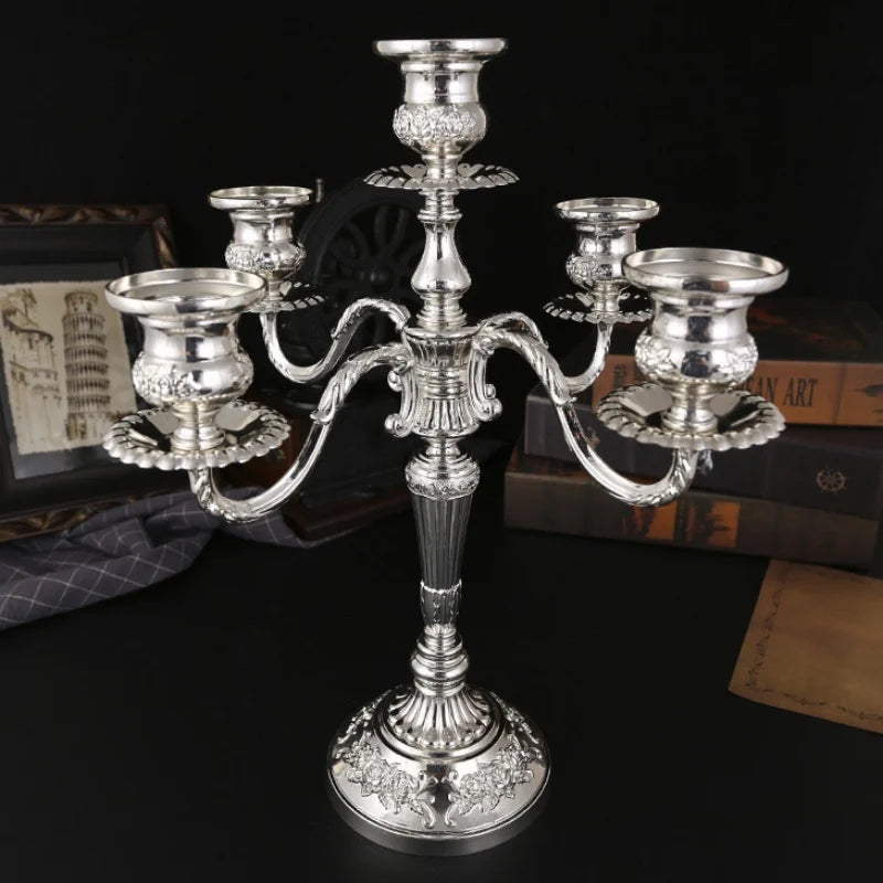 Luxus-Kerzenständer – Vintage-Legierung – Wohnbereich