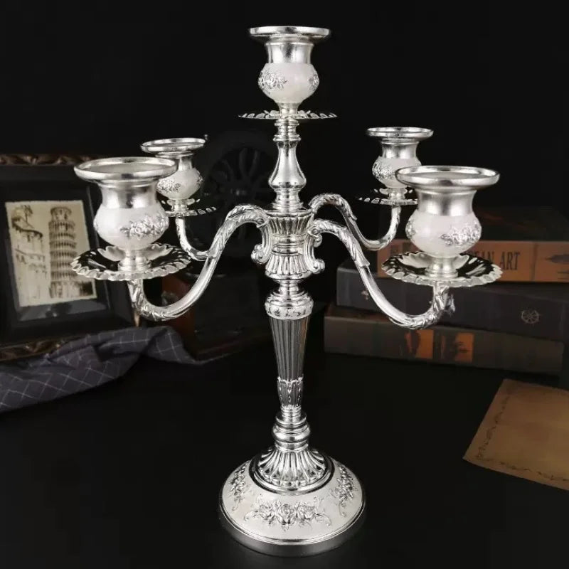 Luxus-Kerzenständer – Vintage-Legierung – Wohnbereich