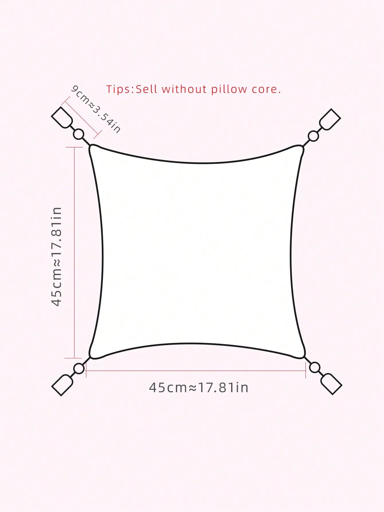 Luxus Kissenbezüge – Blumendesign Polyester – 45x45cm