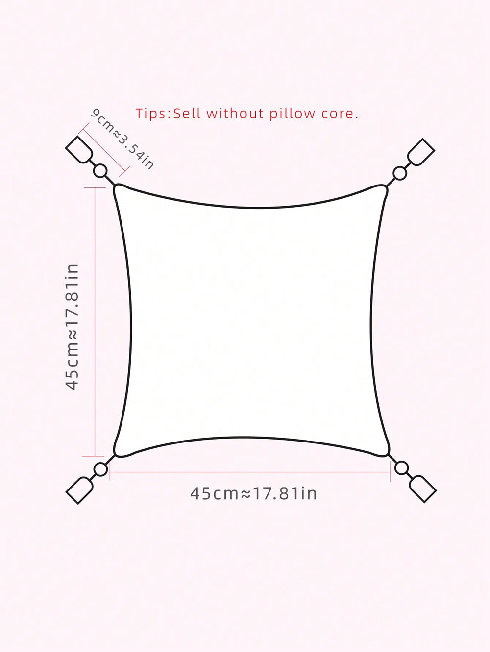 Luxus Kissenbezüge – Blumendesign Polyester – 45x45cm