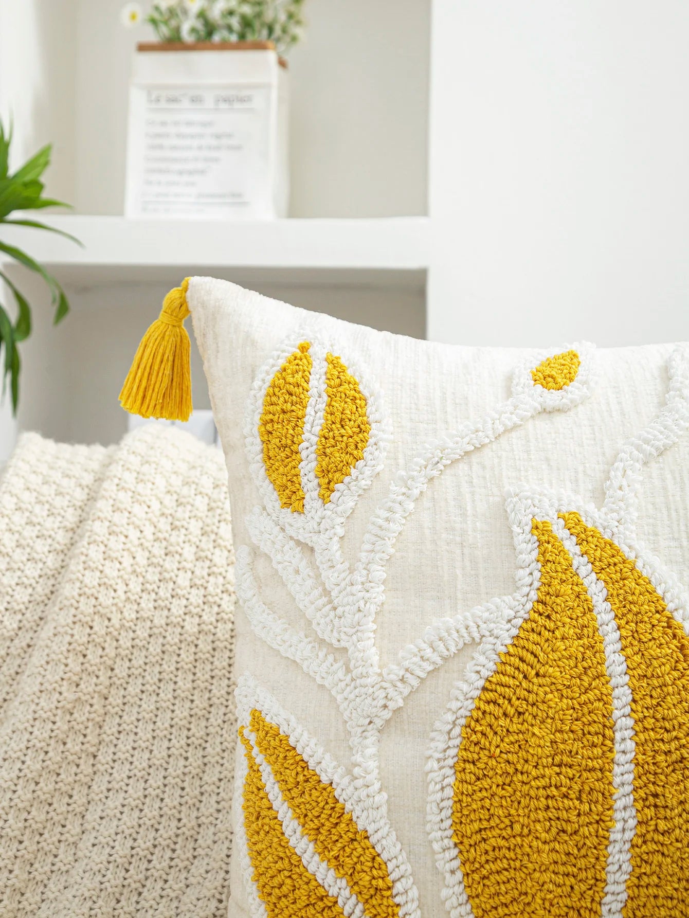 Luxus Kissenbezüge – Blumendesign Polyester – 45x45cm