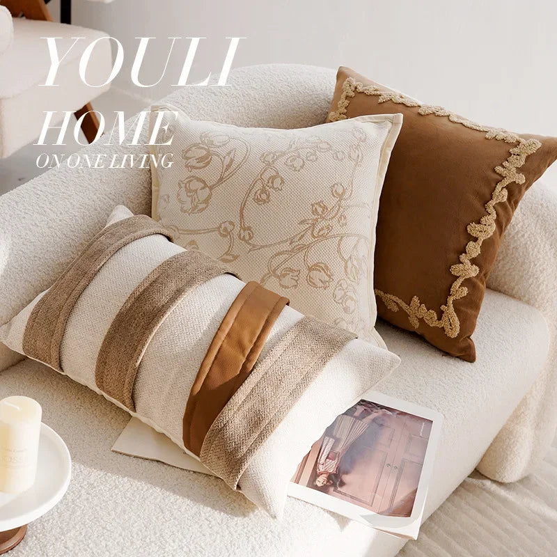 Luxus Kissenhülle – Jacquard Strick 45x45cm