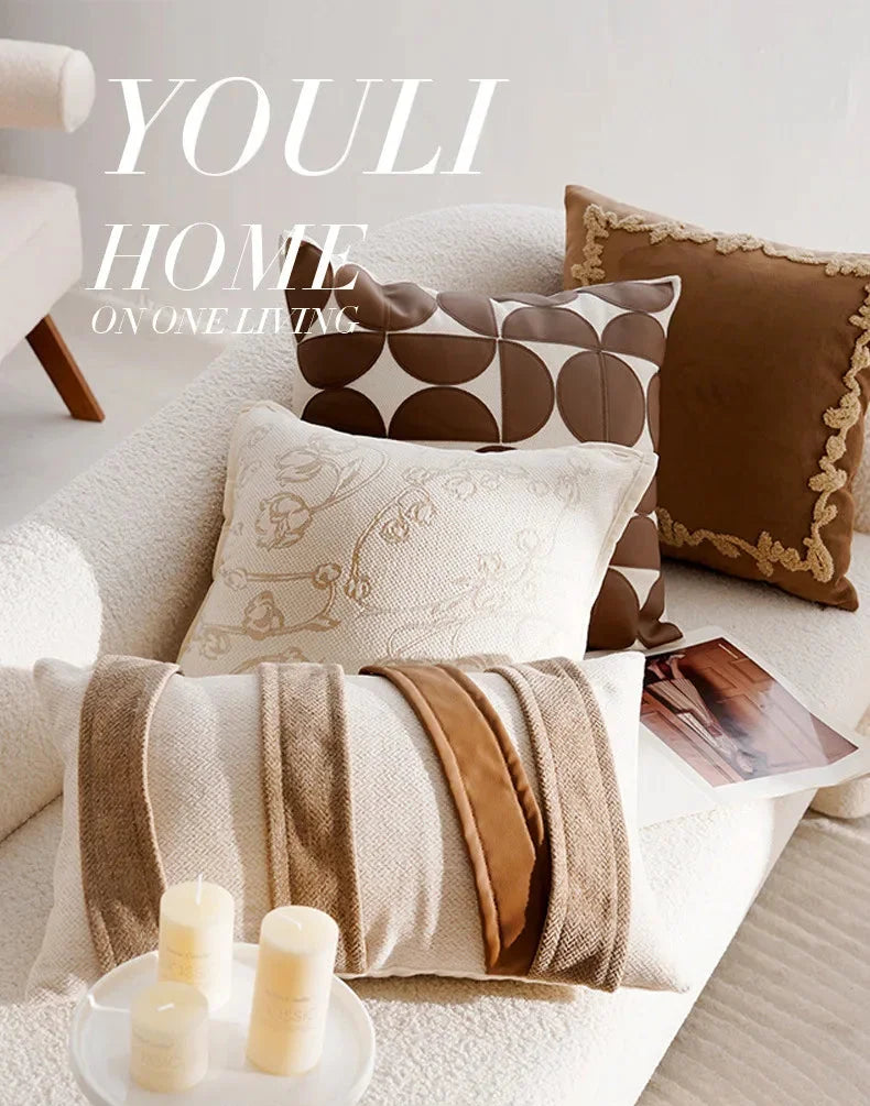 Luxus Kissenhülle – Jacquard Strick 45x45cm