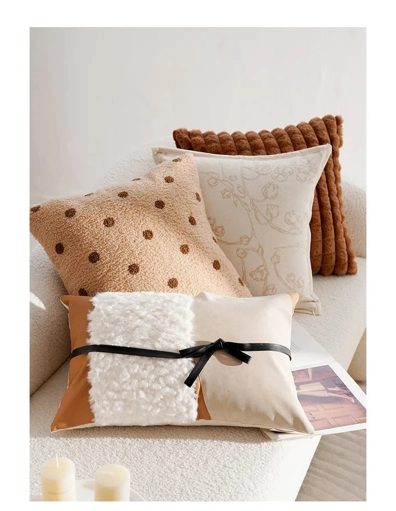 Luxus Kissenhülle – Jacquard Strick 45x45cm