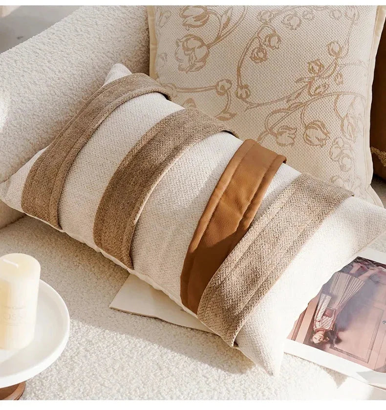 Luxus Kissenhülle – Jacquard Strick 45x45cm